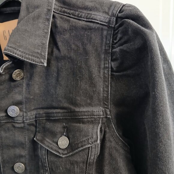 GAP Black Denim Jacket - Picture 2 of 13